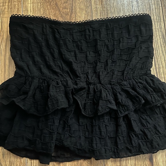 Black Ruffled Skirt - Picture 2 of 3
